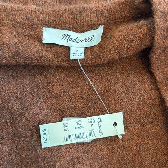Madewell Kent Cardigan Sweater in Heather Clay brown - Picture 5 of 5